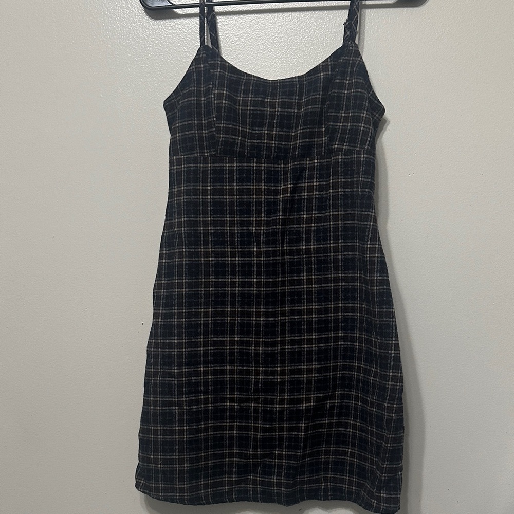Plaid Navy Dress
